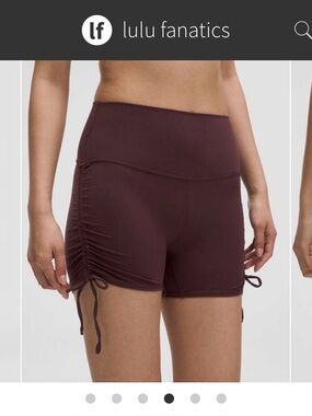 Lululemon Align Ruched Shorts 4”